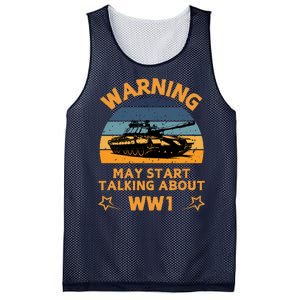 Warning May Start Talking About Ww1 Mesh Reversible Basketball Jersey Tank