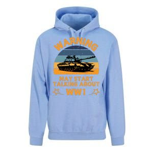 Warning May Start Talking About Ww1 Unisex Surf Hoodie