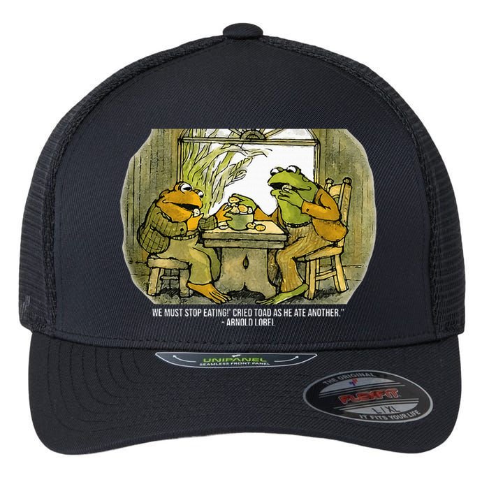 We Must Stop Eating Cried Toad As He Ate Another Frogs Flexfit Unipanel Trucker Cap