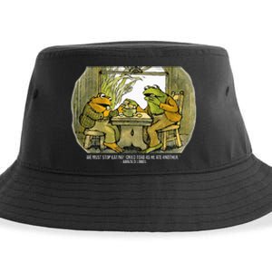 We Must Stop Eating Cried Toad As He Ate Another Frogs Sustainable Bucket Hat