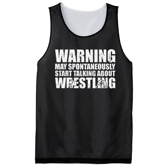  Wrestler May Spontaneously Start Talking About Wrestling  Mesh Reversible Basketball Jersey Tank