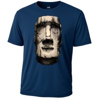 Watercolor Moai Statue Performance Shirt