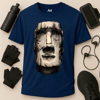 Watercolor Moai Statue Performance Shirt