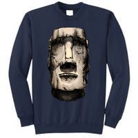Watercolor Moai Statue Sweatshirt