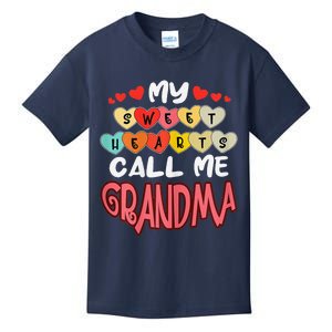 Women's My Sweethearts Call Me Grandma Valentines Day Kids T-Shirt