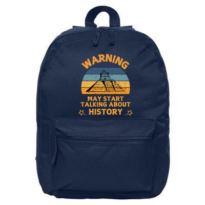 Warning May Start Talking About History 16 in Basic Backpack