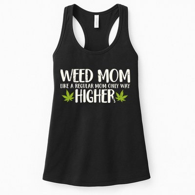 Weed Mom Stoner Girl Funny Marijuana Women Cannabis 420 Womens Tank Top