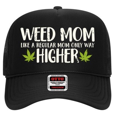 Weed Mom Stoner Girl Funny Marijuana Women Cannabis 420 Trucker Hat