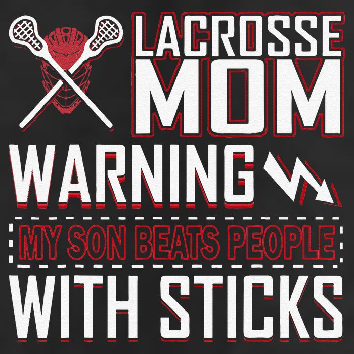 Warning My Son Beats People With Sticks Lacrosse Mom 11oz C Handle Ceramic Mug