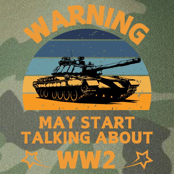 Warning May Start Talking About Ww2 Legacy Tie Dye Trucker Hat