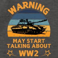 Warning May Start Talking About Ww2 Vector Backpack