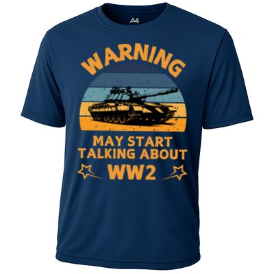 Warning May Start Talking About Ww2 Performance Shirt