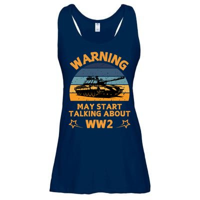 Warning May Start Talking About Ww2 Ladies Essential Flowy Tank