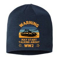 Warning May Start Talking About Ww2 Sustainable Beanie