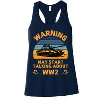 Warning May Start Talking About Ww2 Womens Tank Top