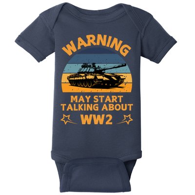 Warning May Start Talking About Ww2 Baby Bodysuit
