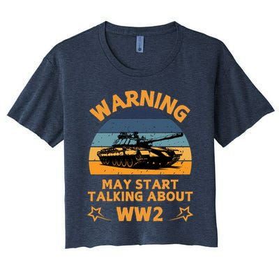 Warning May Start Talking About Ww2 Crop Top