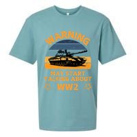 Warning May Start Talking About Ww2 Sueded Cloud Jersey T-Shirt