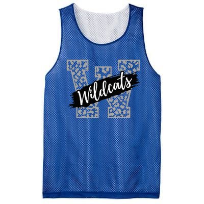 Wildcats Mascot School Sports Spirit Game Day Sport Fan Team Mesh Reversible Basketball Jersey Tank