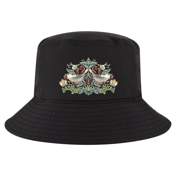 William Morris Strawberry Thief Bird Cool Comfort Performance Bucket Hat
