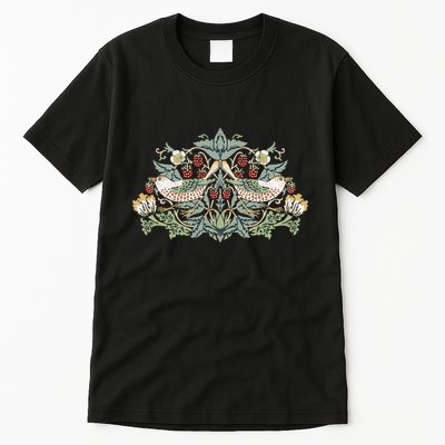 William Morris Strawberry Thief Bird Tall T-Shirt