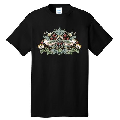 William Morris Strawberry Thief Bird Tall T-Shirt