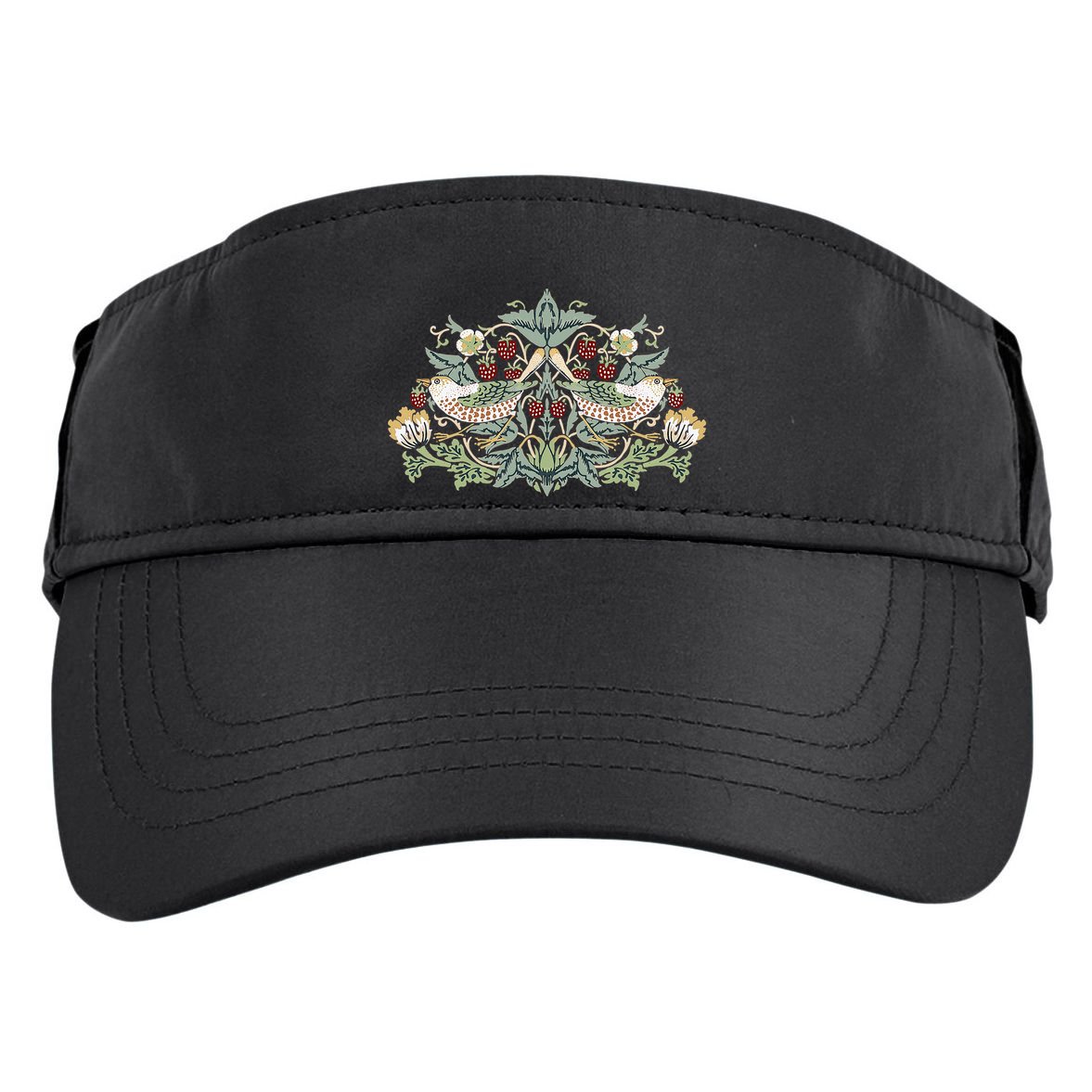 William Morris Strawberry Thief Bird Adult Drive Performance Visor
