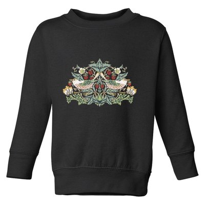 William Morris Strawberry Thief Bird Toddler Sweatshirt