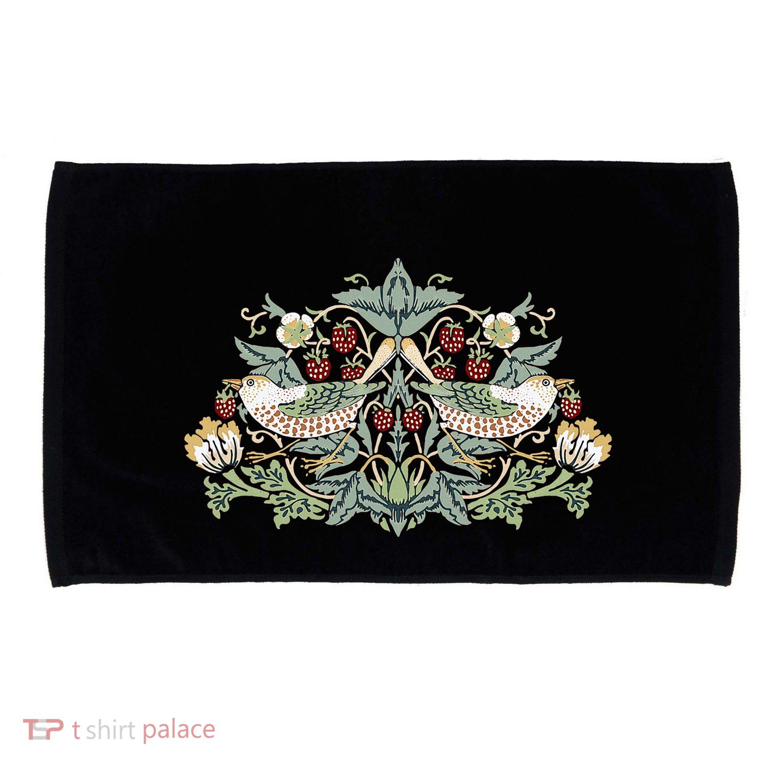 William Morris Strawberry Thief Bird Microfiber Hand Towel