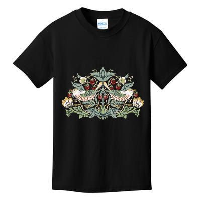 William Morris Strawberry Thief Bird Kids T-Shirt