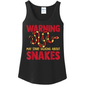 Warning May Start Talking About Snakes Reptile Serpent Ladies Essential Tank