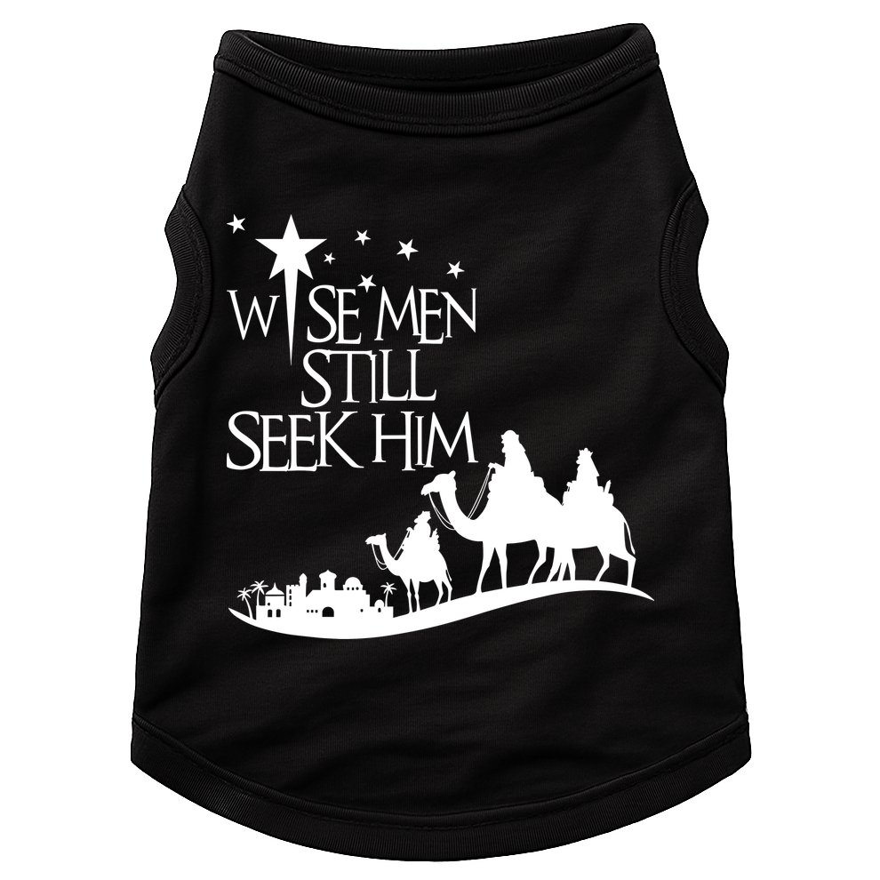 Wise Man Still Seek Him Christian Christmas Jesus Design Doggie Tank