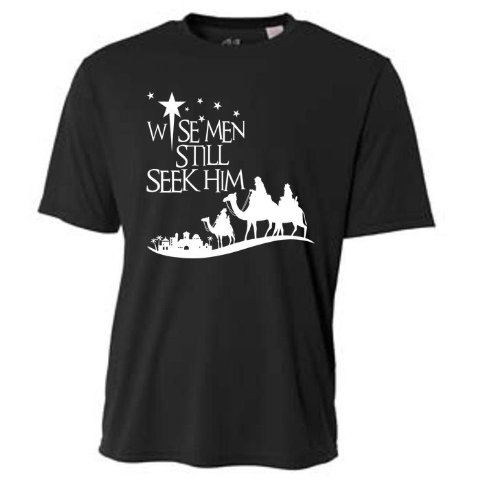 Wise Man Still Seek Him Christian Christmas Jesus Design Cooling Performance Crew T-Shirt