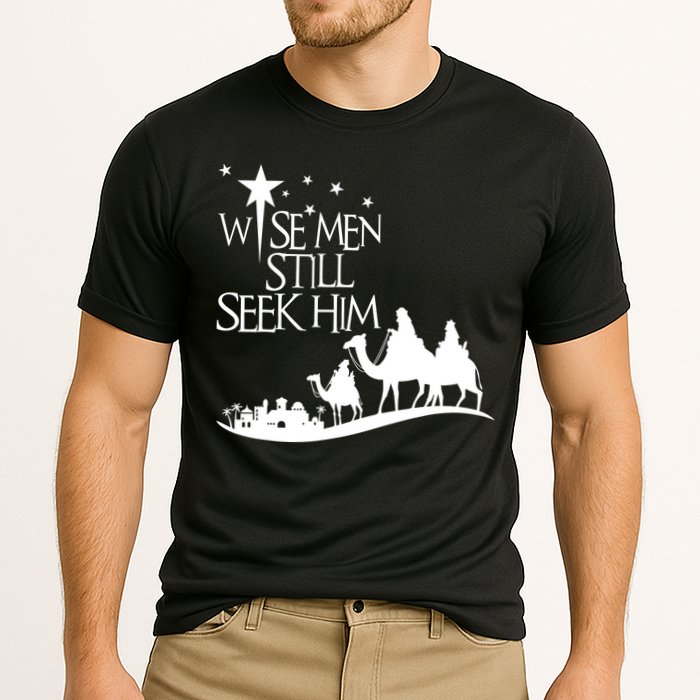 Wise Man Still Seek Him Christian Christmas Jesus Design Cooling Performance Crew T-Shirt