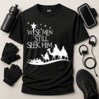 Wise Man Still Seek Him Christian Christmas Jesus Design Cooling Performance Crew T-Shirt