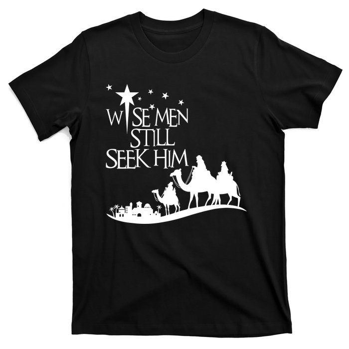 Wise Man Still Seek Him Christian Christmas Jesus Design T-Shirt