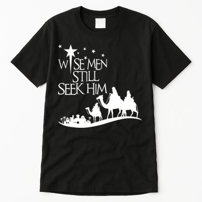 Wise Man Still Seek Him Christian Christmas Jesus Design Tall T-Shirt