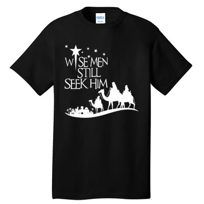 Wise Man Still Seek Him Christian Christmas Jesus Design Tall T-Shirt