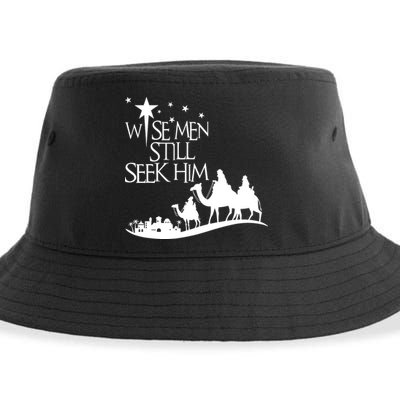 Wise Man Still Seek Him Christian Christmas Jesus Design Sustainable Bucket Hat
