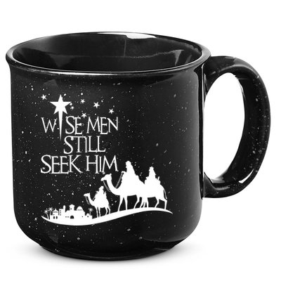 Wise Man Still Seek Him Christian Christmas Jesus Design 15oz Campfire Ceramic Mug