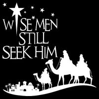Wise Man Still Seek Him Christian Christmas Jesus Design Flatbill Hat