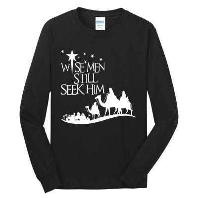 Wise Man Still Seek Him Christian Christmas Jesus Design Tall Long Sleeve T-Shirt