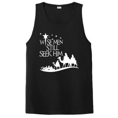 Wise Man Still Seek Him Christian Christmas Jesus Design PosiCharge Competitor Tank