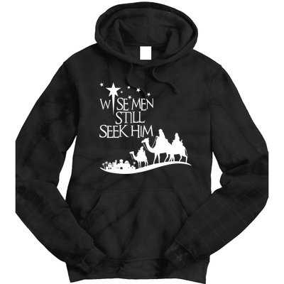 Wise Man Still Seek Him Christian Christmas Jesus Design Tie Dye Hoodie