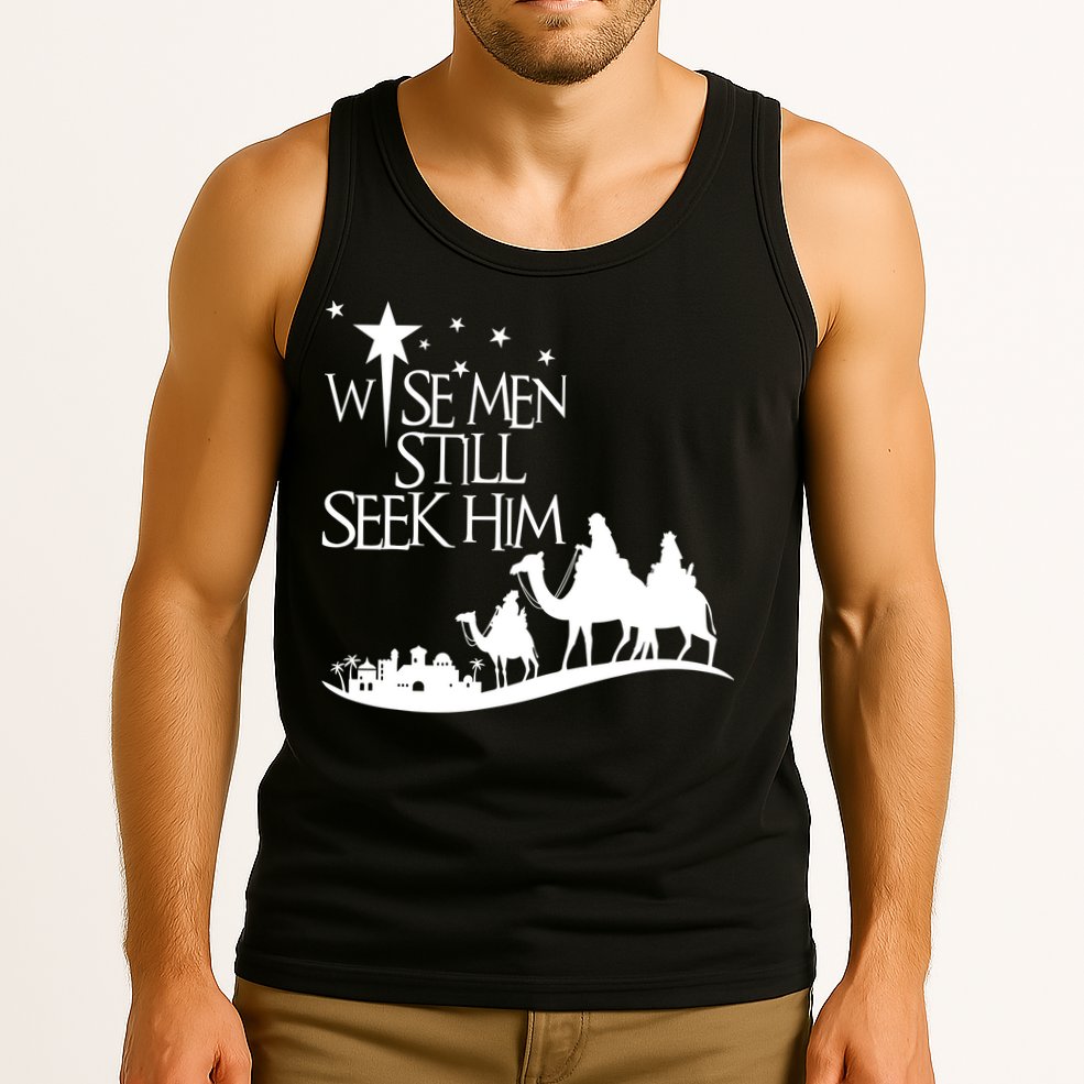 Wise Man Still Seek Him Christian Christmas Jesus Design Tank Top