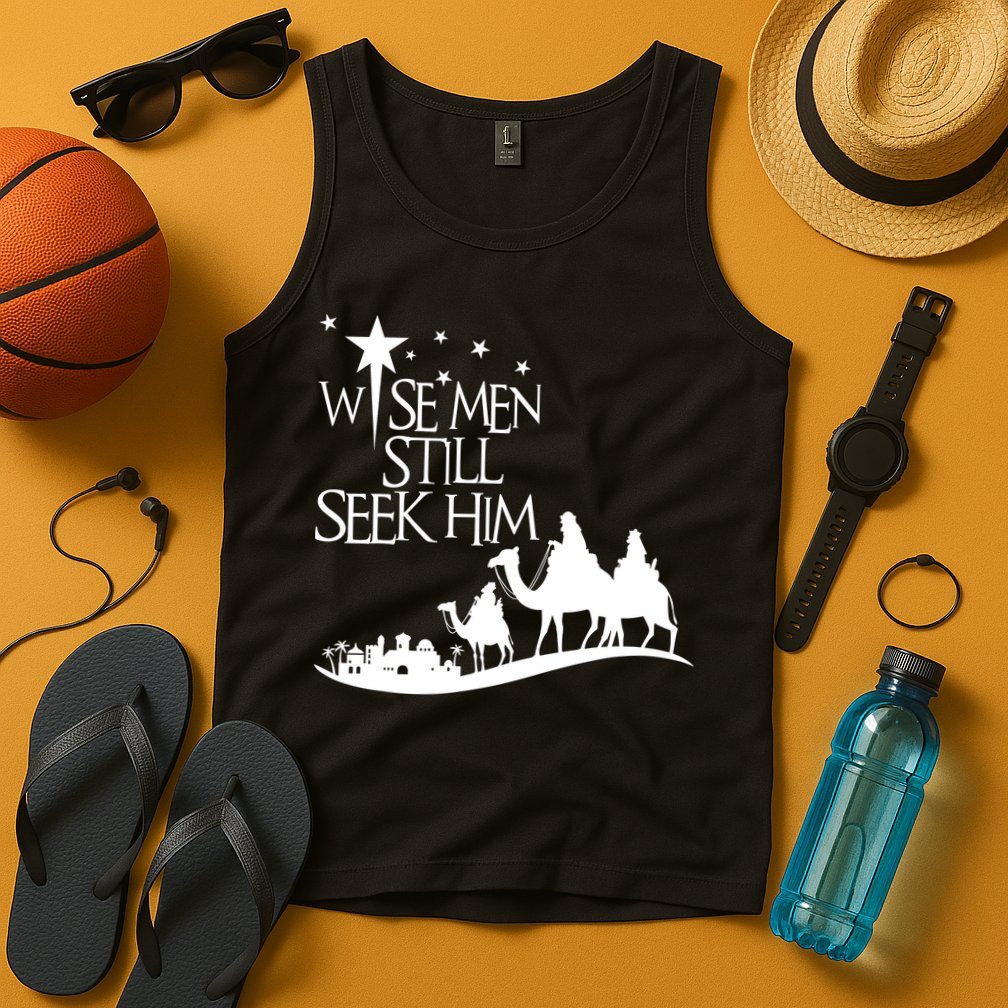 Wise Man Still Seek Him Christian Christmas Jesus Design Tank Top