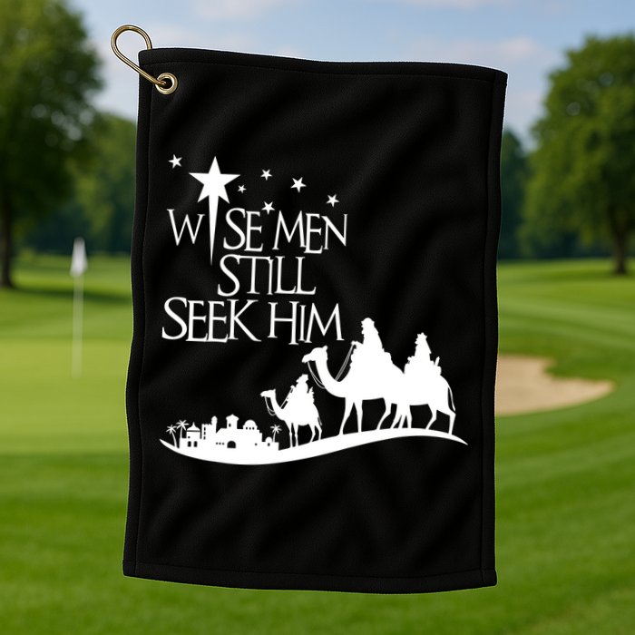 Wise Man Still Seek Him Christian Christmas Jesus Design Golf Towel