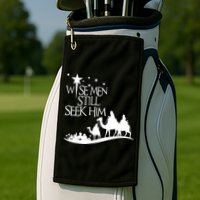 Wise Man Still Seek Him Christian Christmas Jesus Design Golf Towel