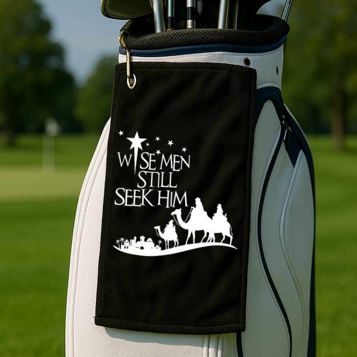 Wise Man Still Seek Him Christian Christmas Jesus Design Golf Towel