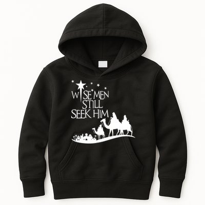 Wise Man Still Seek Him Christian Christmas Jesus Design Kids Hoodie
